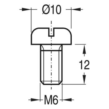  PS833655 Vis M6x12 Polysafe 