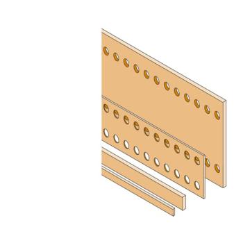  BARRE CUIVRE PLATE 100X5 PERF. 