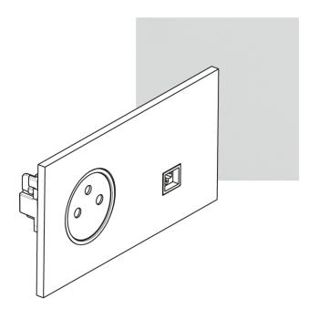  ART EBL 2P+T+RJ45 CAT6 FTP 