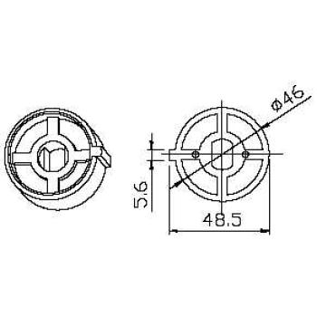  Adaptateur rond 61mm 