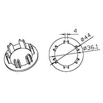  Adaptateur ogive 54x8,5mm 