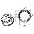  Adaptateur octogonal 58x0,6mm 