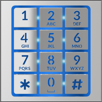  MTMFNA - Faade module clavier 