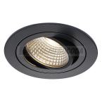  PIREQ 77, rond, noir, 6W, LED 