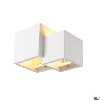  PLASTRA applique cube blanc 