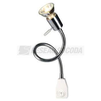  DIO FLEX PLUG, chrome/blanc 