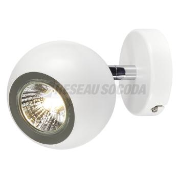  LIGHT EYE 1 GU10, blanc/chrome 