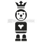  Sticker Totem Ours, noir 