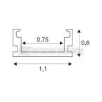  GLENOS profil 1107-100 blanc 