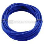  CABLE TEXTILE, 10m, bleu, 3 p 