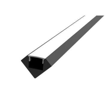  Prof ALU45 noir 2m plexi mat 