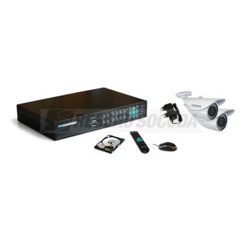  Kit dvr 4e 2 cam ir 1200lignes 