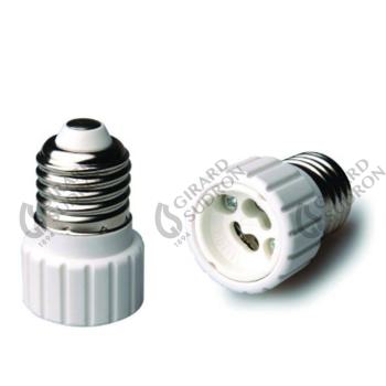  Adaptateur E27GU10 Blanc 