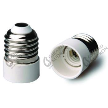  Adaptateur E27E14 Blanc 