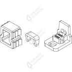  Embouts pour profile aluminium 