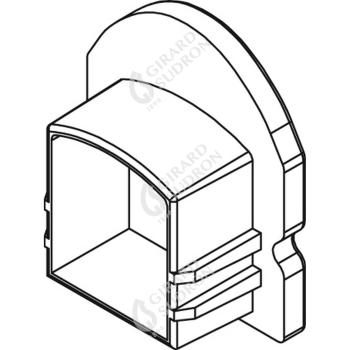  Embouts pour profile aluminium 