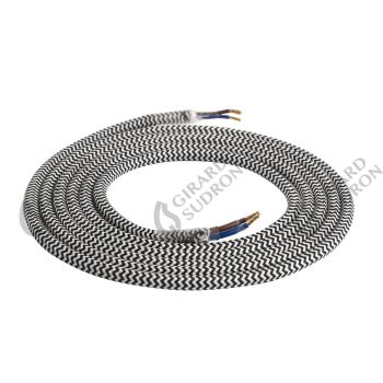  Cble Textile Rond 2x0,75mm2 D 