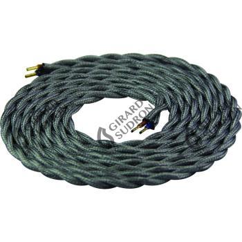  Cable torsad argent 2 mtres 2 