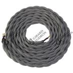  Cable torsad gris 2 mtres 2 x 