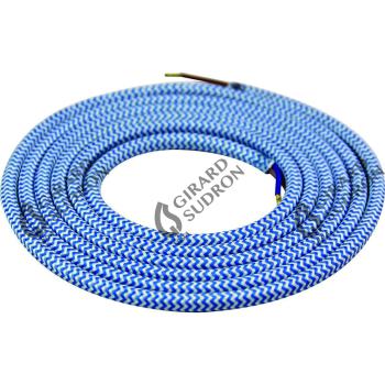  Cable rond chin bleu 2 mtres 2 