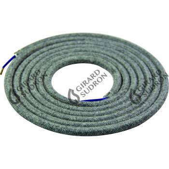  Cable rond chin Gris 2 mtres 2 