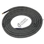  Cable rond gris argent 2 mtres 