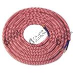  Cable rond rouge blanc 2 mtres 