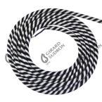  Cable rond spirale noir blanc 