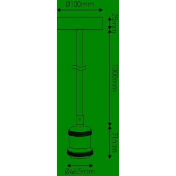  EcoWatts  Suspension E27 mtal 