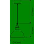  EL Suspension IP44 Alu E27 Max 