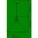  EL Suspension E27 Max.60W abat 