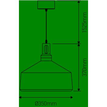  EL Suspension E27 Max.60W abat 