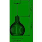  EL Suspension E27 Max.60W abat 