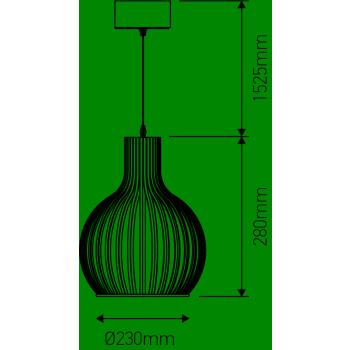  EL Suspension E27 Max.60W abat 