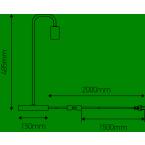  EL Lampe  poser E27 Max.60W Bl 