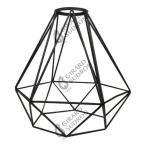  Abatjour cage mtal H.21cm noir 