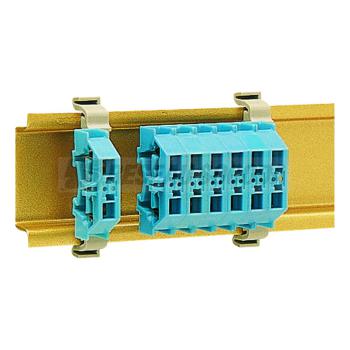  Mini Borne rail DIN 2,5 Bleu 