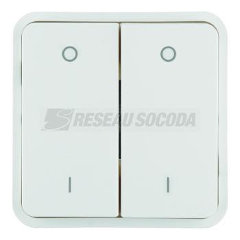  Cubyko 2t. KNX pr 2 cl. blanc 