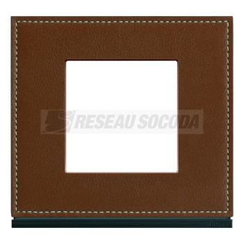  Plaque 1P coffee leather 