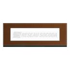  Plaque 8M E71 coffee leather 