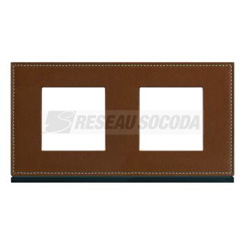  Plaque 2P H71 coffee leather 