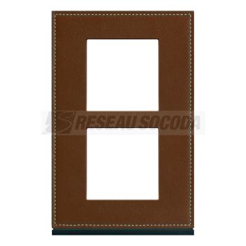  Plaque 2P V57 coffee leather 