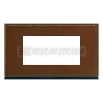  Plaque 4M E57 coffee leather 