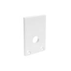  EMBOUTS PERCES 2PC BLANC MAT 