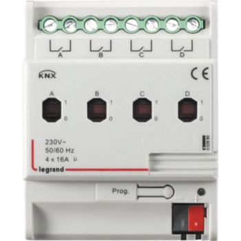  KNX ON-OFF DIN CTRL 4S 16A 