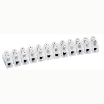  BARRETTE NYLBLOC 6MM2 BLANC 