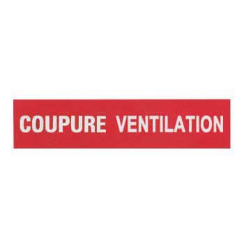  ETIQUETTE COUPURE VENTILATION 