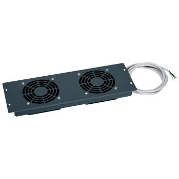  PLAQUE 19" 3U 2 VENTILATEURS 