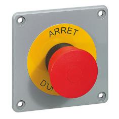  PLAQUE AVEC ARRET URGENCE 