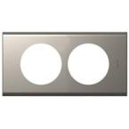  PLAQUE 2P 57MM  NICKEL VELOURS 